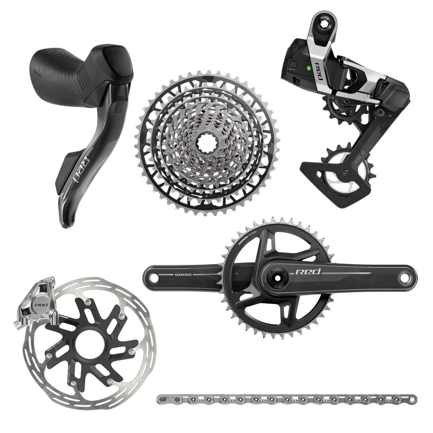 SRAM Red AXS E1 XPLR groepset – lichtste gravel groepset van SRAM